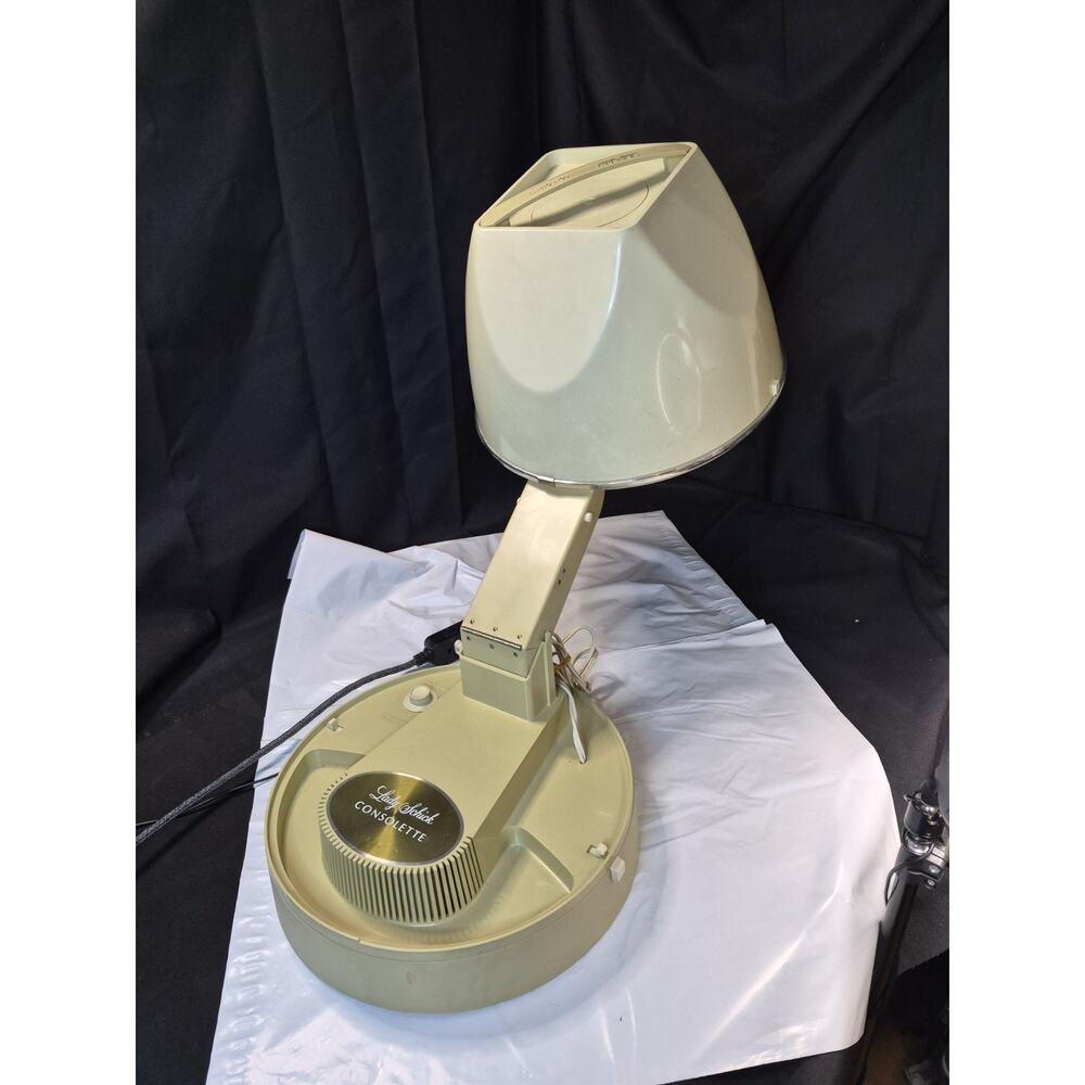 Vintage Hair Dryer Lady Schick Bonnet Consolette Olive 317 Clean &Works Perfect